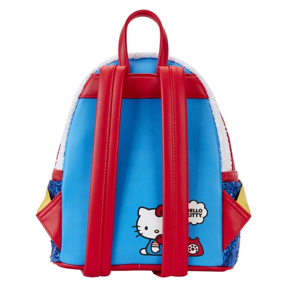 Loungefly Exclusive Hello Kitty 50th Anni. Phone Sequin Cosplay Mini Backpack - Picture 4 of 5